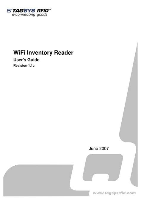 tagsys rfid wifi inventory reader|tagsys inventory card reader manual.